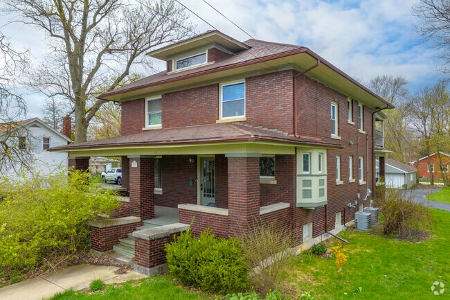 A Brick Foursquare Style House Located Just Outside of Downtown Crete