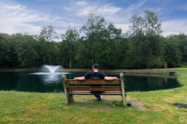 Residents can play baseball, disc golf, or relax on comfortable benches at Linesville Park.