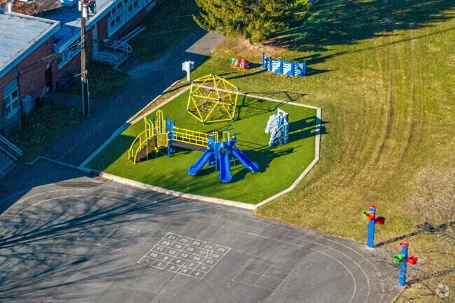 Charles Olbon School has a variety of recreation areas for students.