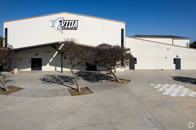 The indoor sport arena at Vista Innovation and Design Academy in Vista.