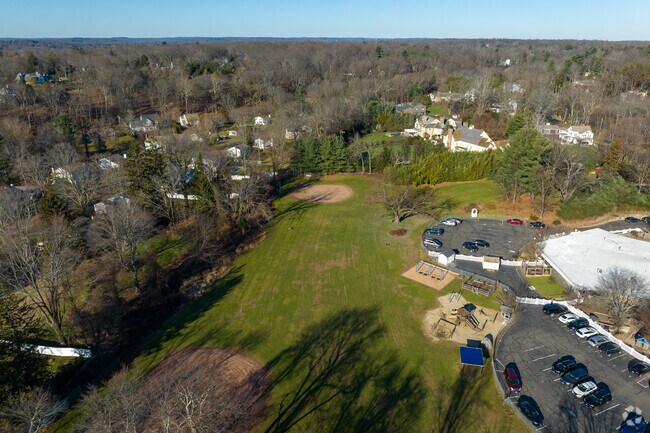 The Learning Community Day School sits on. a large campus.