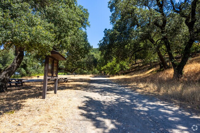 Shiloh Ranch Park in Larkfield-Wikiup features over 8 miles of trails for hiking and biking.