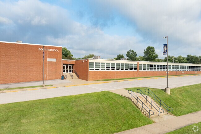 Scott Elementary School scored an A- in academics on niche.com.