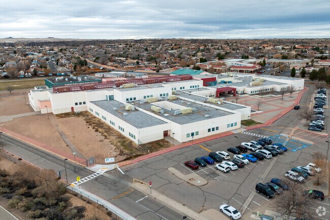 LBJ Middle School and the surrounding area in Albuquerque.