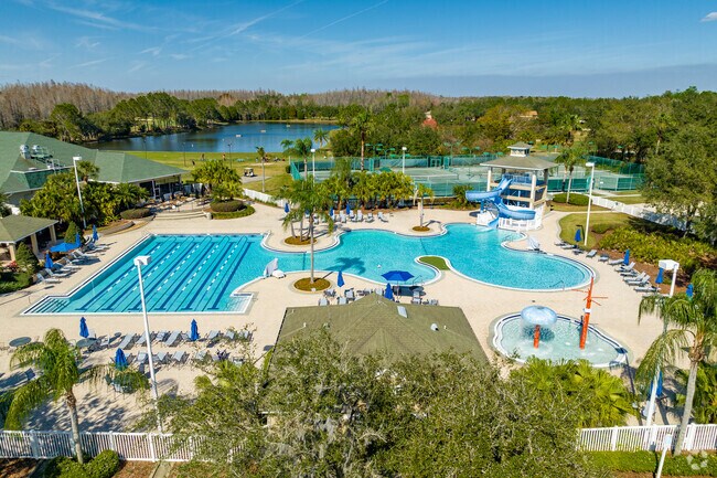 Pool and seating area at the Heritage Isles Golf & Country Club.