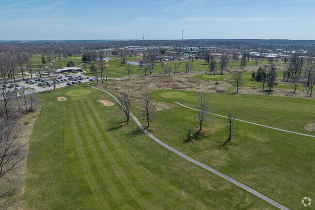 Athletes hit the links and enjoy a round of golf on this beautiful course in Broadview Heights.