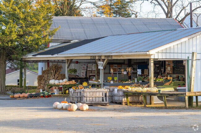 Roadside produce stands make shopping local an easy errand in Maxatawny.