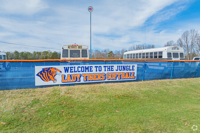 Randleman High School softball sign.