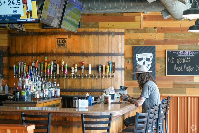 Ogden Dune locals can be found at Big Time Burgers and Brew trying a locally made craft beer.