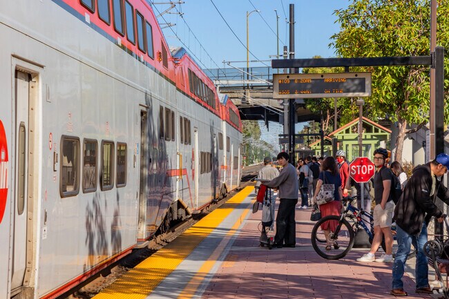Locals can take the train up to San Francisco at San Antonio station in Mountain View West.