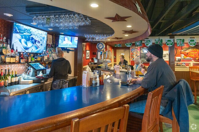 Folks dine at the All American Tavern in Salisbury.