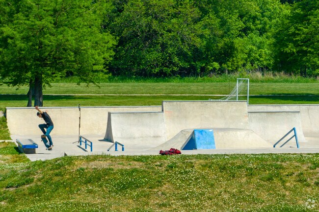 Practice your skills at the skatepark within Sheppard Park in Highland.
