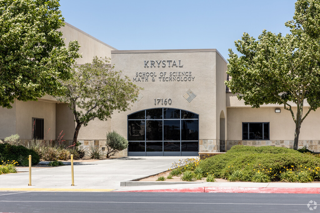 The Krystal School of Science, Math and Technology is located in Hesperia, California.