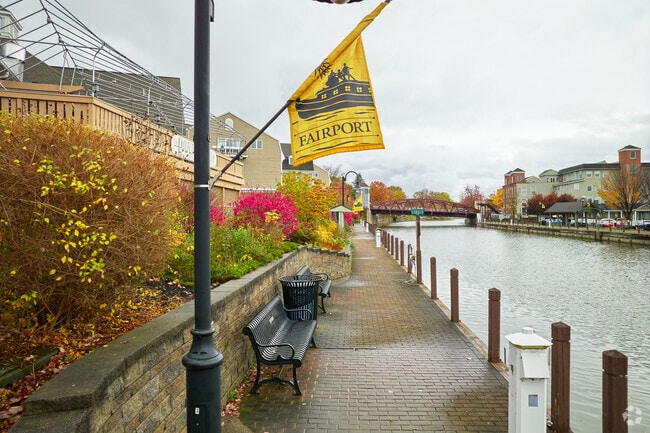 The Erie Canal near downtown Fairport has been steadily renovated.