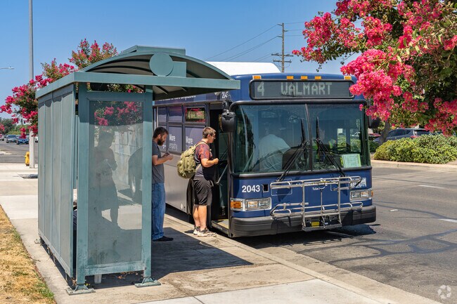 Northeast Tulare residents can catch the city transit to get around town.