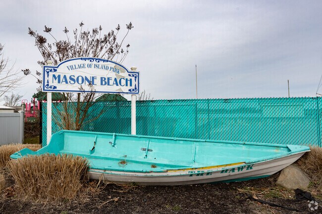 Masone Beach in Island Park is reserved exclusively for village residents.