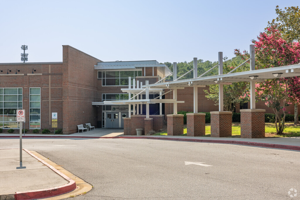 Main entrance to McCleskey Middle School in Sandy Plains, Marietta GA
