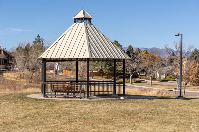 Grab some shade in the gazebo in Valley Hi's Roy Benavidez Park.