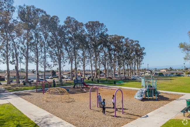The playground at Carty Park is always enjoyed by students before and after school.