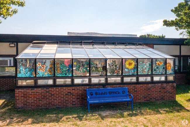 The students have a greenhouse which they learn to garden at Oquenock Elementary School.