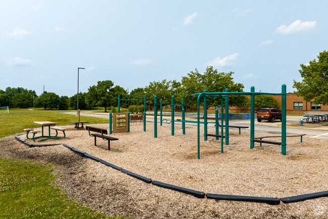 The playground at Hilliard Tharp Sixth Grade Elementary School is fantastic.