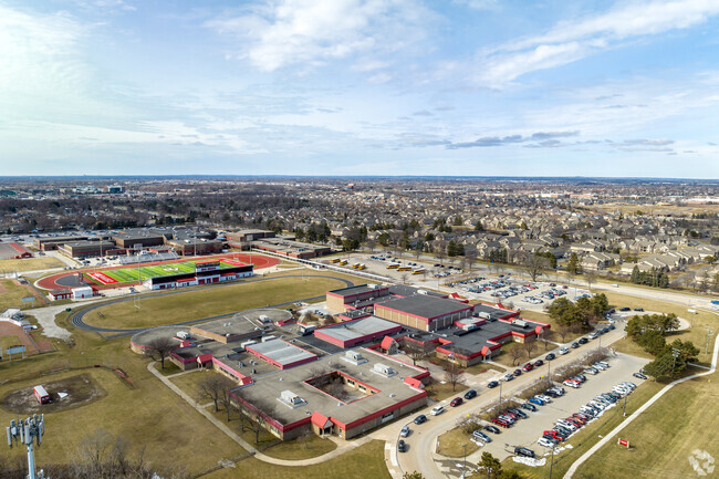 Chippewa Valley High School aerial.