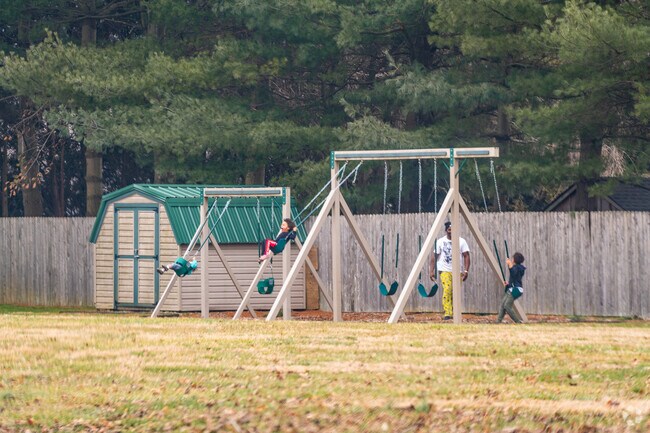 The swings are popular with local kids at the Atglen Community Park.