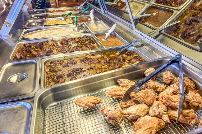 Locals and visitors flock to Southern Spoon for the cafeteria-style southern staples.