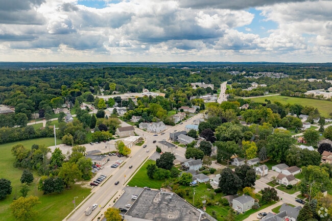 Quarry views frame Lannon’s mix of new builds and vintage homes.