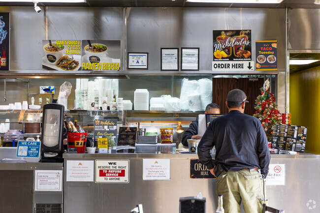 Tacos & Miches is available for authentic Mexican food.