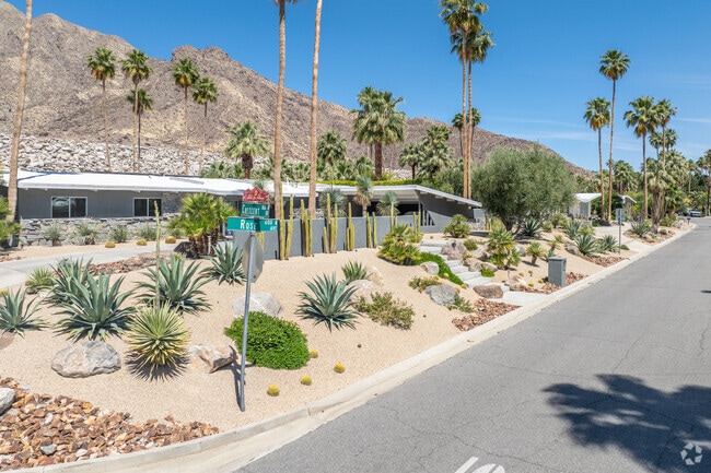 A street in Vista Las Palmas is graced by a row of contemporary single-family homes.
