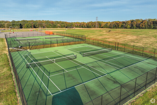 Rolfe Middle School tennis courts.