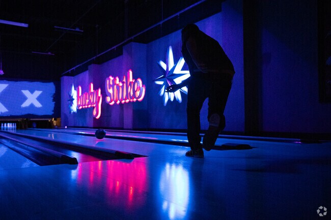 Feel the rhythm when you shoot your bowl at Lucky Strike in East Somerville.