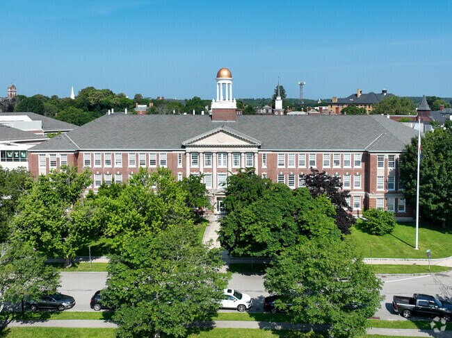 Portsmouth Middle School serves students from grades 6 through 8.