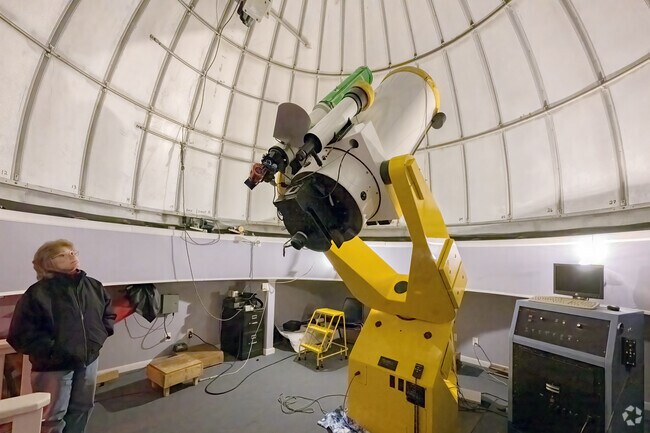 A telescope at the Martz-Kohl Observatory in Carroll can be used by the public on specific evenings.