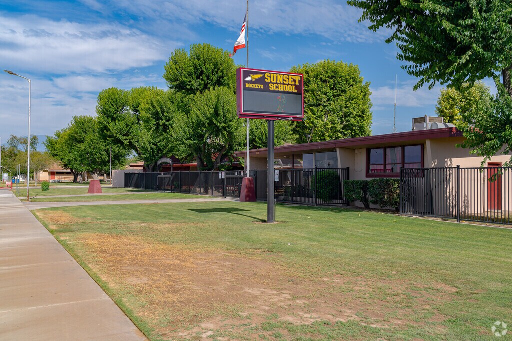 The sign at Sunset Middle School keeps students and parents up to date.