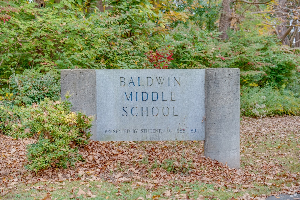 A. Baldwin Middle School serves students in grades 5th through 6th.
