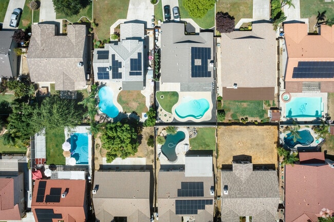 Many homes in Fairway Oaks area have pools to escape the summer heat.