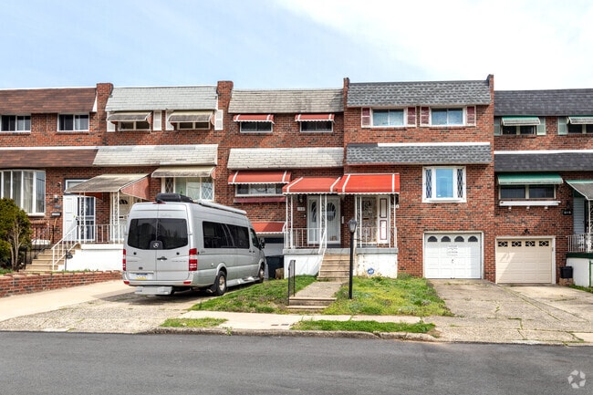 Some Hartranft homes have attached garages to protect cars from the elements.