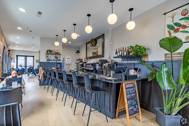 Flatiron is a unique and intimate place to get your coffee in Mount Auburn.