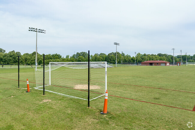 You will find a lighted soccer field at Center Hill High School.