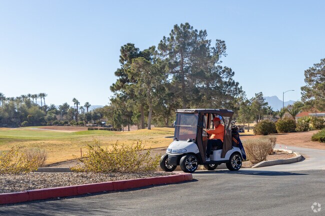 Golf carts are a major mode of transportation in Sun City Summerlin.