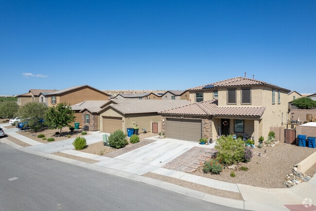 Most Sahuarita homes include two-car garages and low-maintenance desert landscaping.