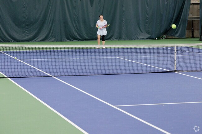Residents can head to the Reis Tennis Center where they can play tennis and squash year round.