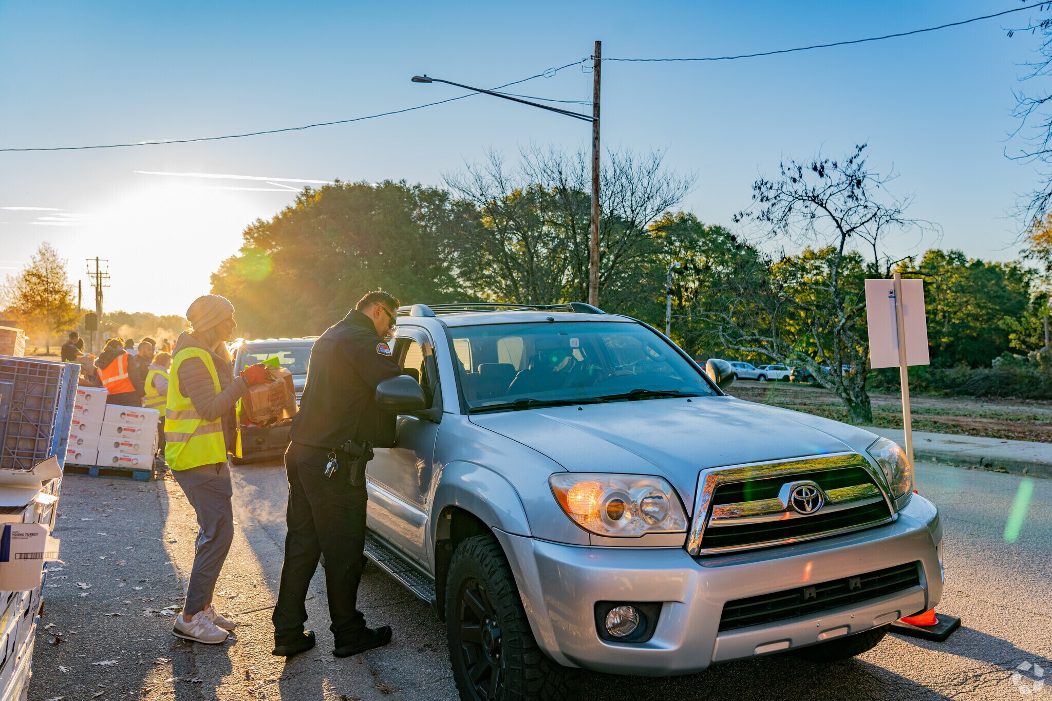 The WFPD and Tri-Area Ministry Food Pantry host their Annual Turkey Drive in Wake Forest.