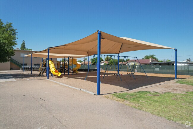 Playgrounds are available for students at Phoenix Christian Elementary.