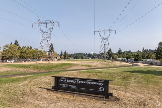 Burnt Bridge Creek Trail winds through Fourth Plain Village’s green corridor.