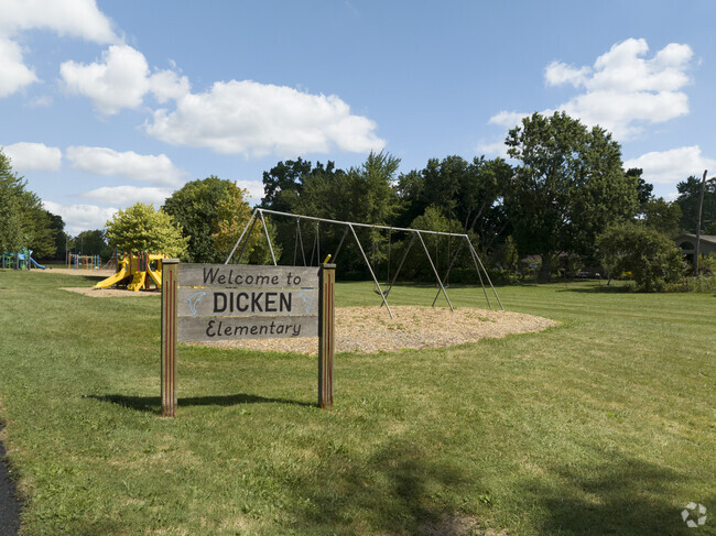Welcome to Dicken Elementary School playground in the Vernon Downs neighborhood in Ann Arbor.