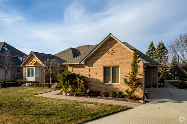 A large contemporary home