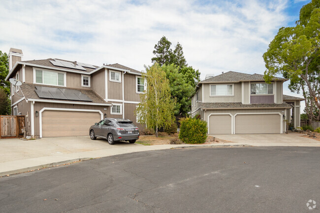 Most of the homes in Martinez's Morello neighborhood have two car garages built in the houses.